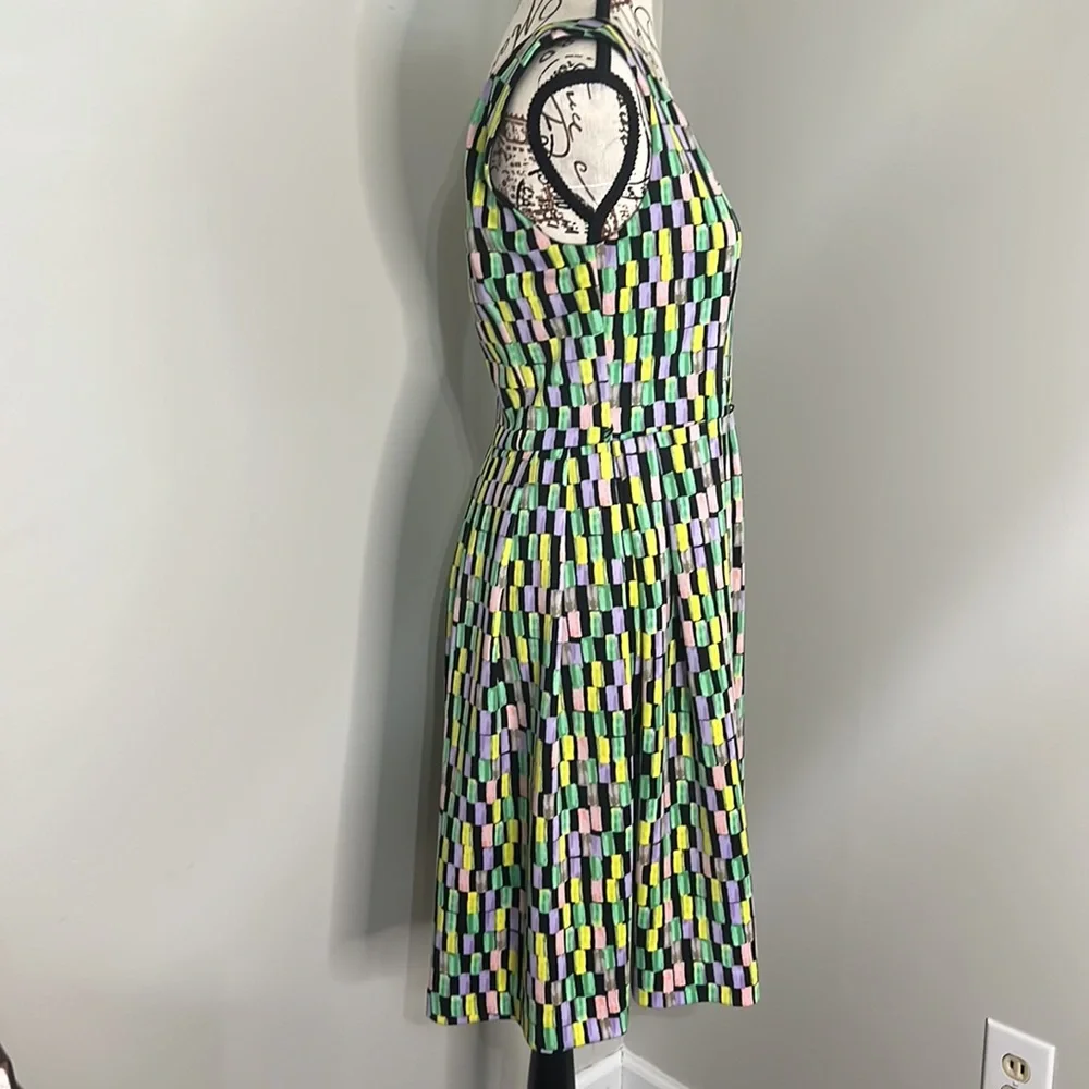 Calvin Klein Multi Color Fit and Flare Dress -B4 - Picture 3 of 6